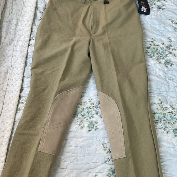 GERRY SCHUMACHER NWT Equestrian Riding Pants Womens VTG Size LG Germany US 8/10 - Picture 8 of 8